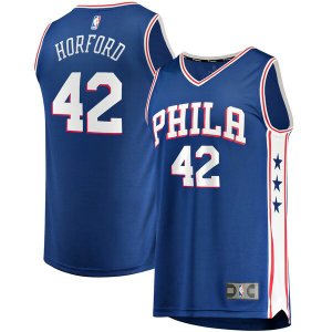 Camiseta Al Horford Philadelphia 42 Philadelphia 76ers 2019-2020 Icon Edition Azul Hombre